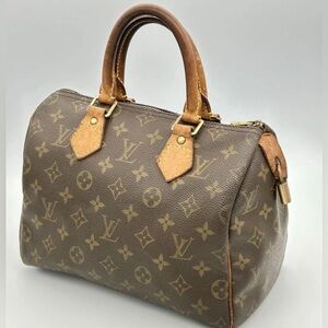Louis Vuitton Brown Monogram Speedy 25